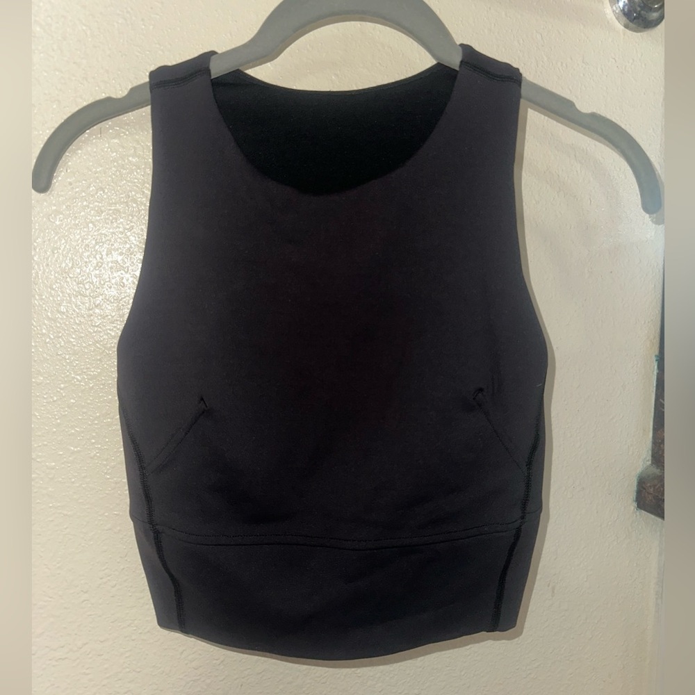 Lululemon Black Tank Top. Size 2, A/B Cup Support.